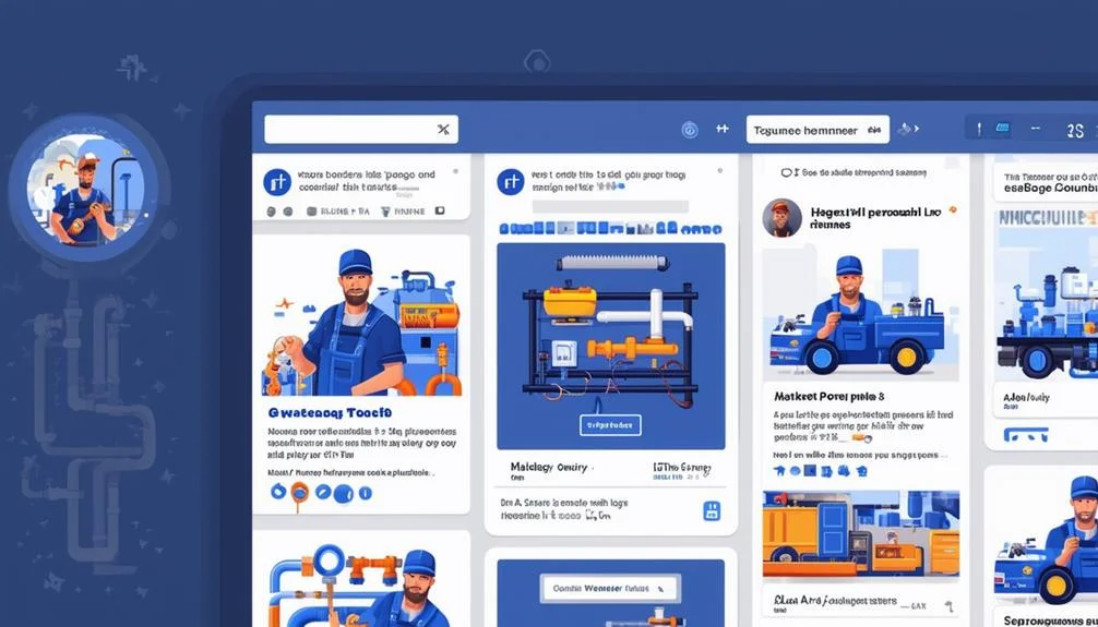 A selection of Plumbing Facebook Ads