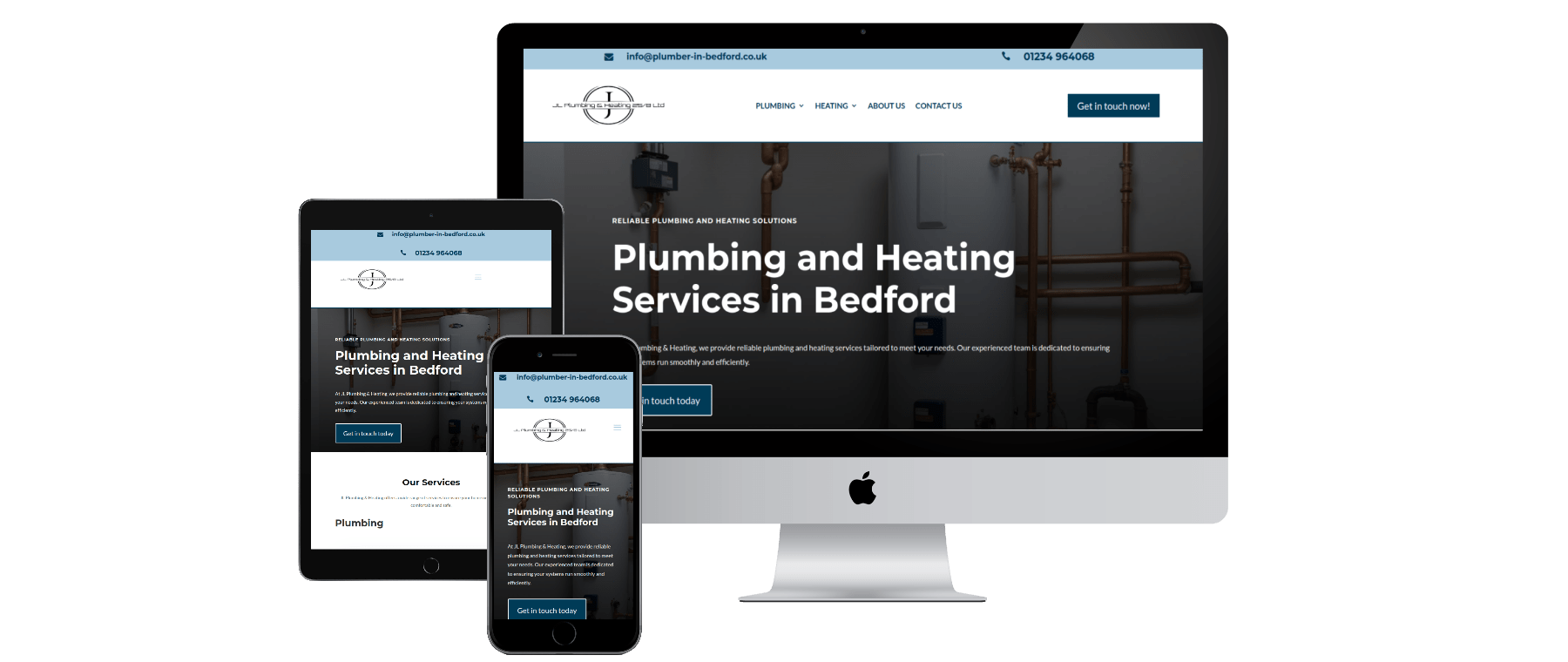 Plumbing Website Mockup