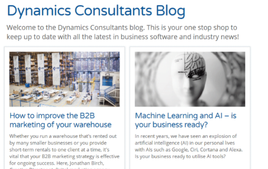Dynamics Consultants Blog
