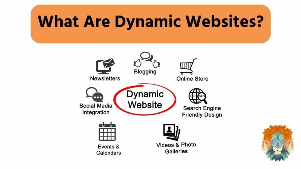 static website example dynamic website example