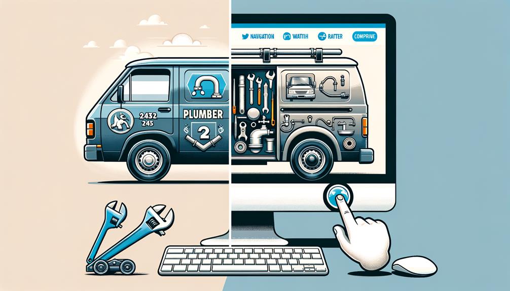 comparing traditional and digital advertising for plumbing businesses